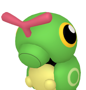 Imagem da cabeça do Caterpie